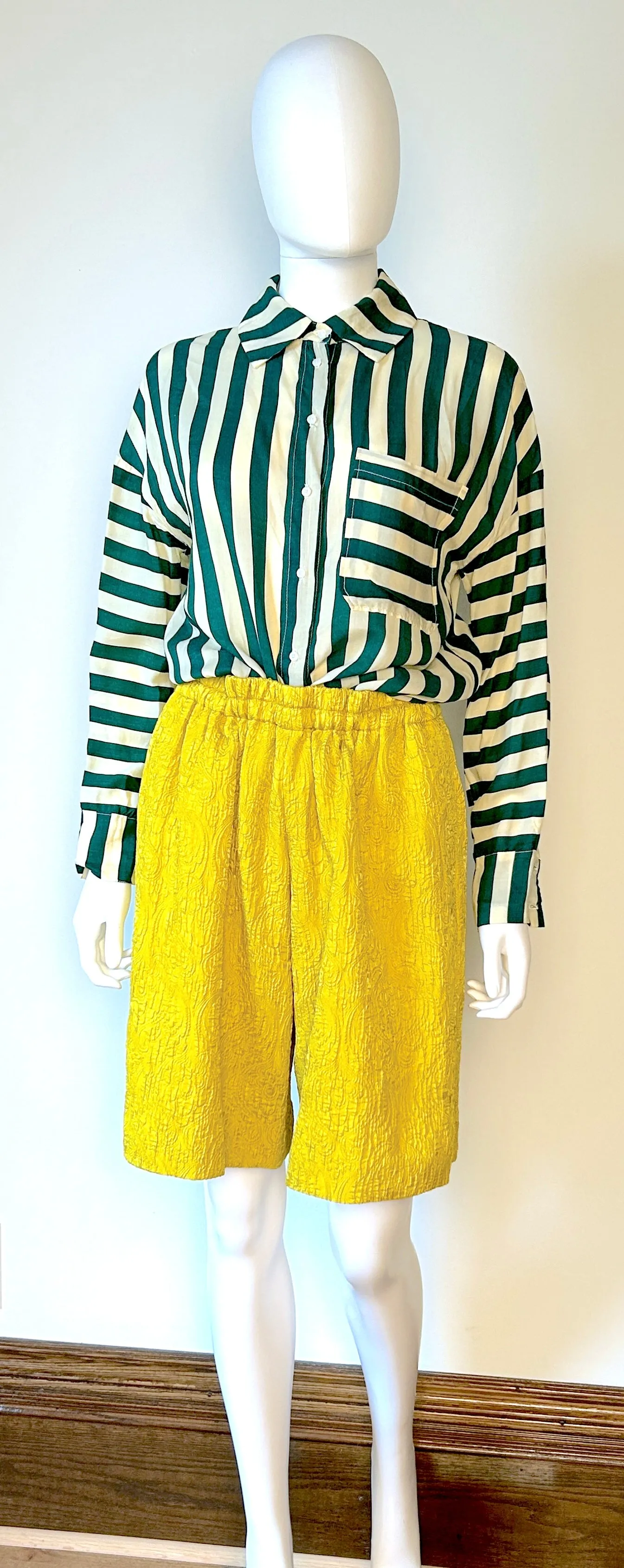 Dries Van Noten Yellow Jacquard Set (or separates) NWT