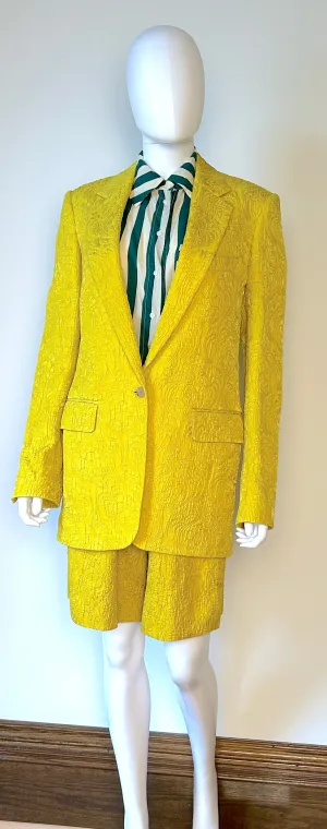 Dries Van Noten Yellow Jacquard Set (or separates) NWT