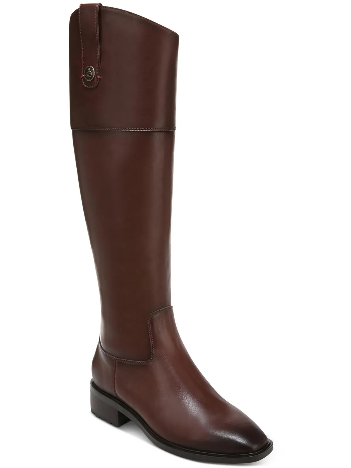Drina Womens Leather Riding Knee-High Boots