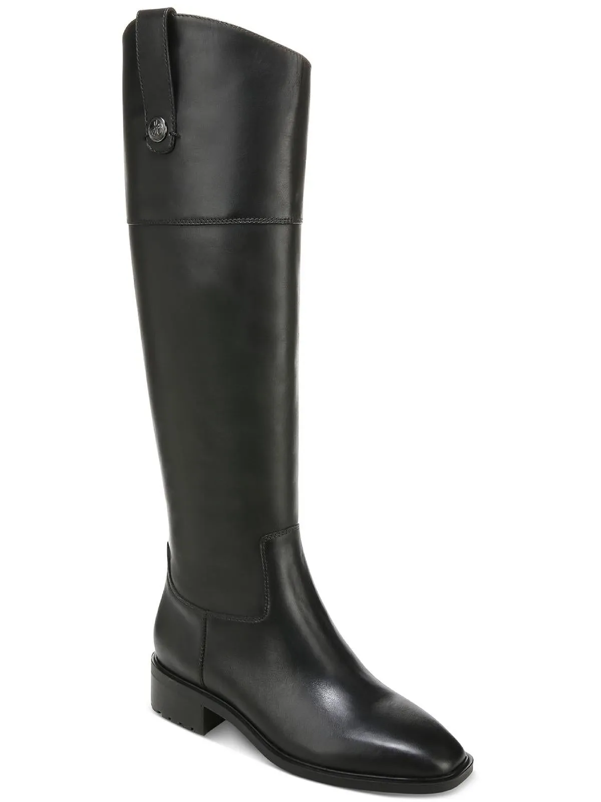Drina Womens Leather Riding Knee-High Boots