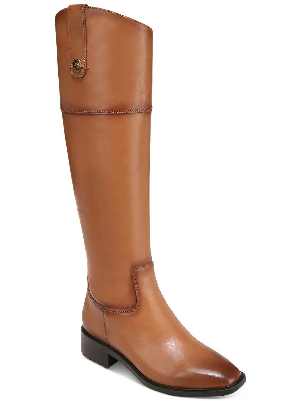 Drina Womens Leather Riding Knee-High Boots