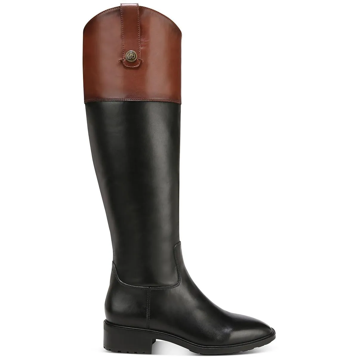 Drina Womens Leather Riding Knee-High Boots