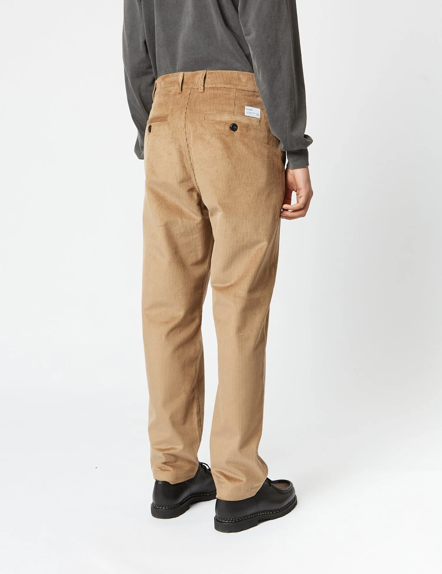 Editors Choice Bhode x Brisbane Cord Pant (Relaxed, Straight) - Fawn Khaki  Almost Gone!