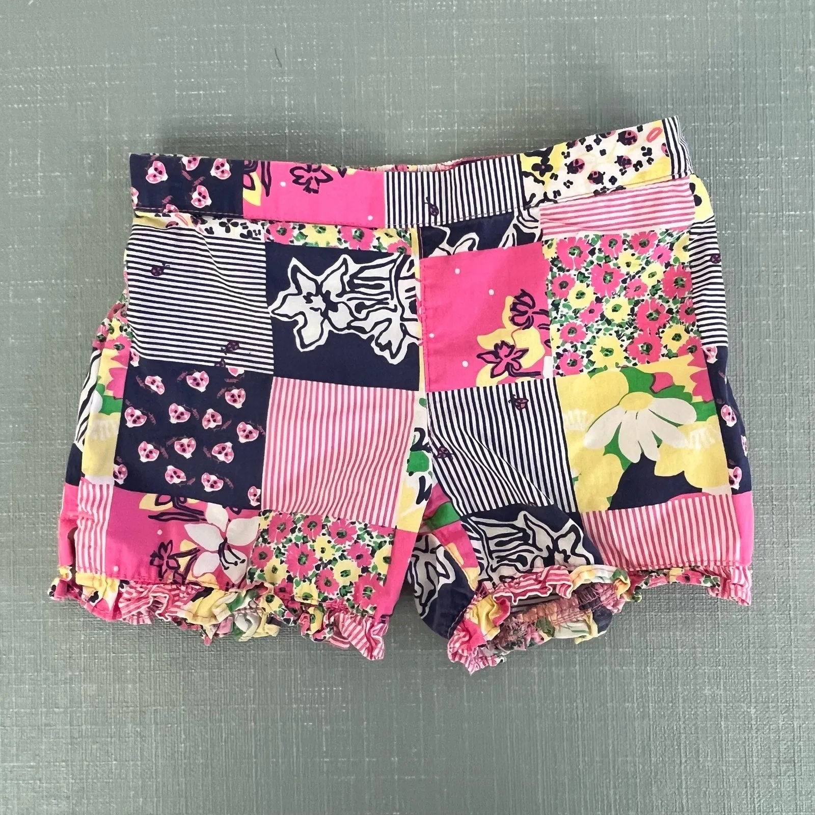 Editors Choice Lilly Pulitzer Girls Aint No Lady Patch Shorts XS 2-3  Limited Stock!