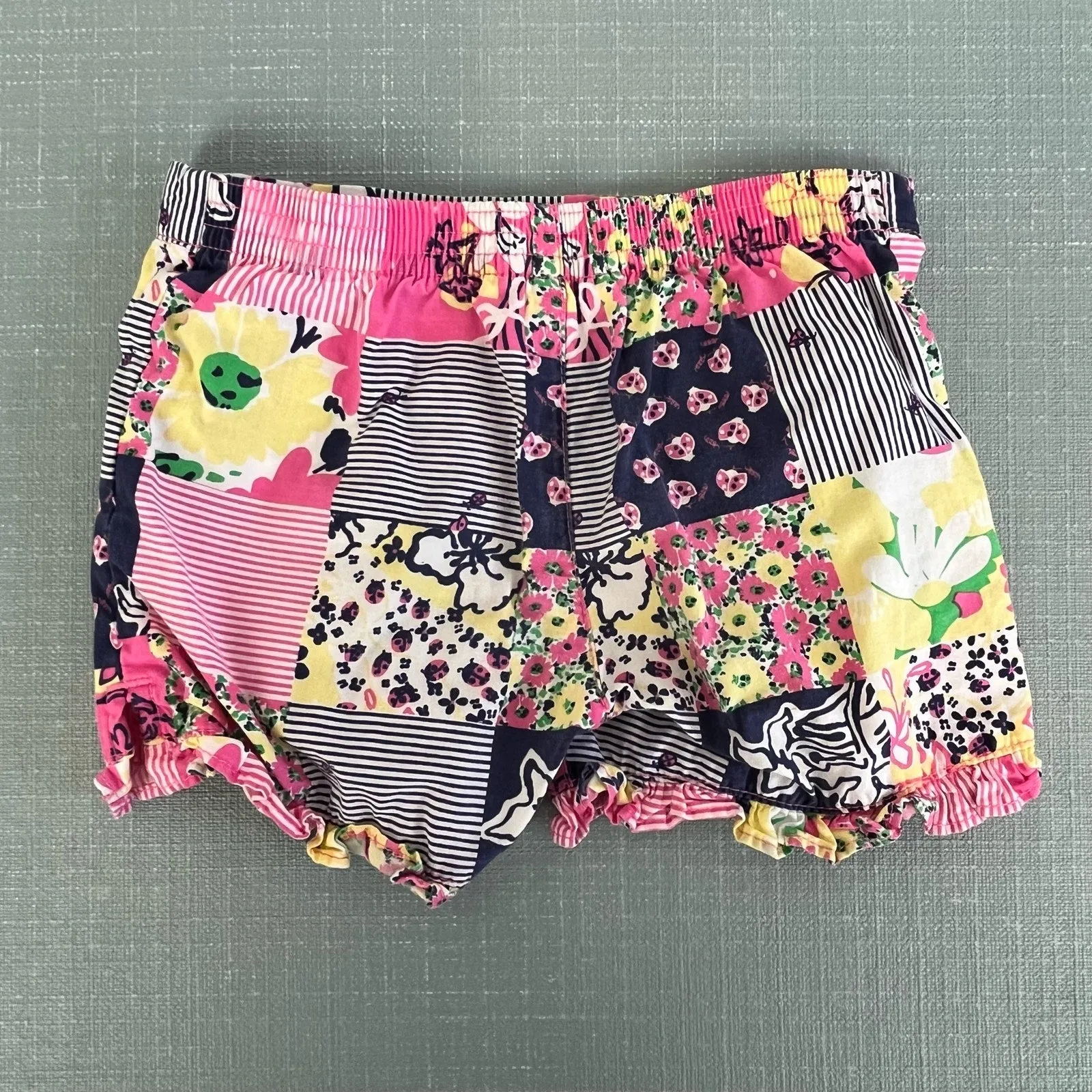 Editors Choice Lilly Pulitzer Girls Aint No Lady Patch Shorts XS 2-3  Limited Stock!