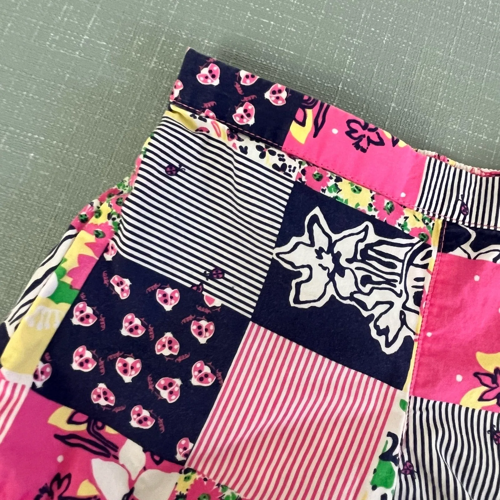 Editors Choice Lilly Pulitzer Girls Aint No Lady Patch Shorts XS 2-3  Limited Stock!