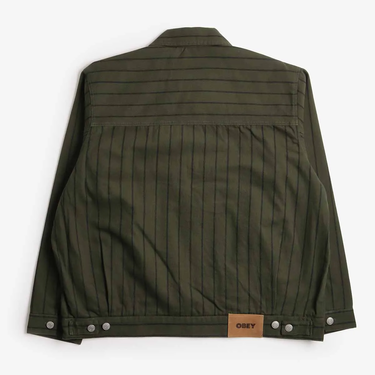 Editors Choice OBEY Stripe Zip Up Jacket  Today Only!