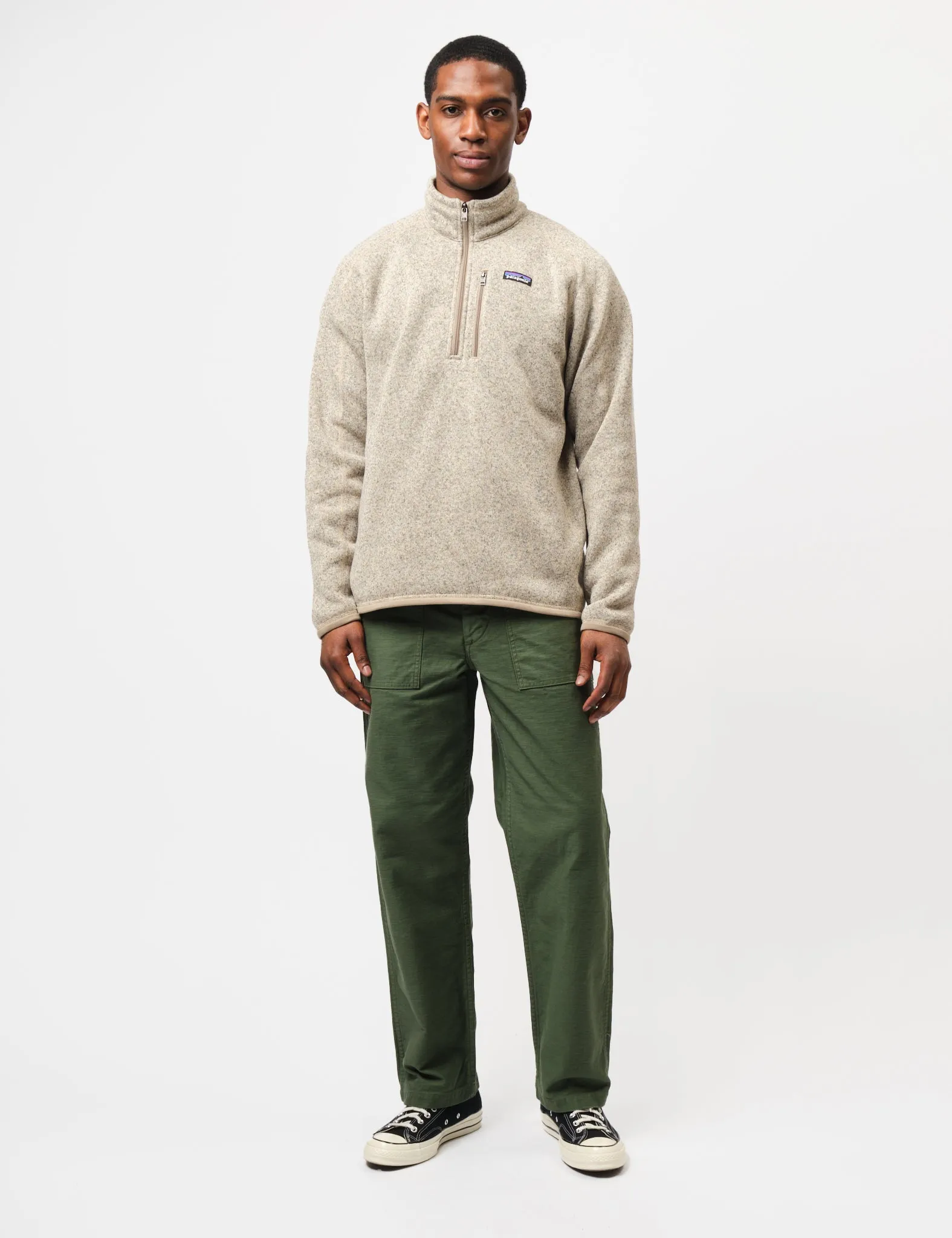 Editors Choice Patagonia Better Sweater 1/4 Zip - Pelican Stone  Dont Miss Out!
