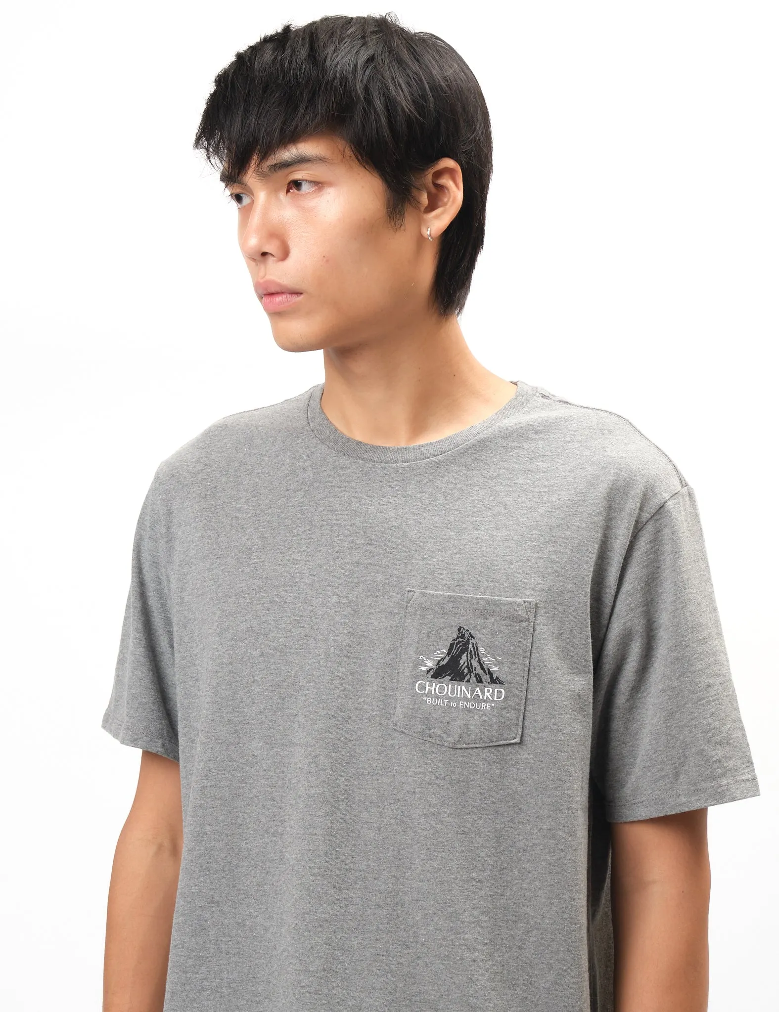 Editors Choice Patagonia Chouinard Crest Pocket Responsibili-Tee T-Shirt - Gravel  Ends Soon!