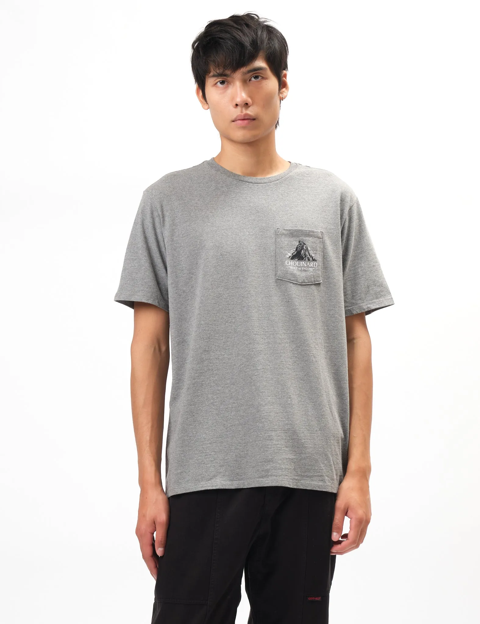Editors Choice Patagonia Chouinard Crest Pocket Responsibili-Tee T-Shirt - Gravel  Ends Soon!