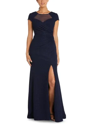 Editors Choice Petites Womens Ruched Maxi Evening Dress  Last Chance!