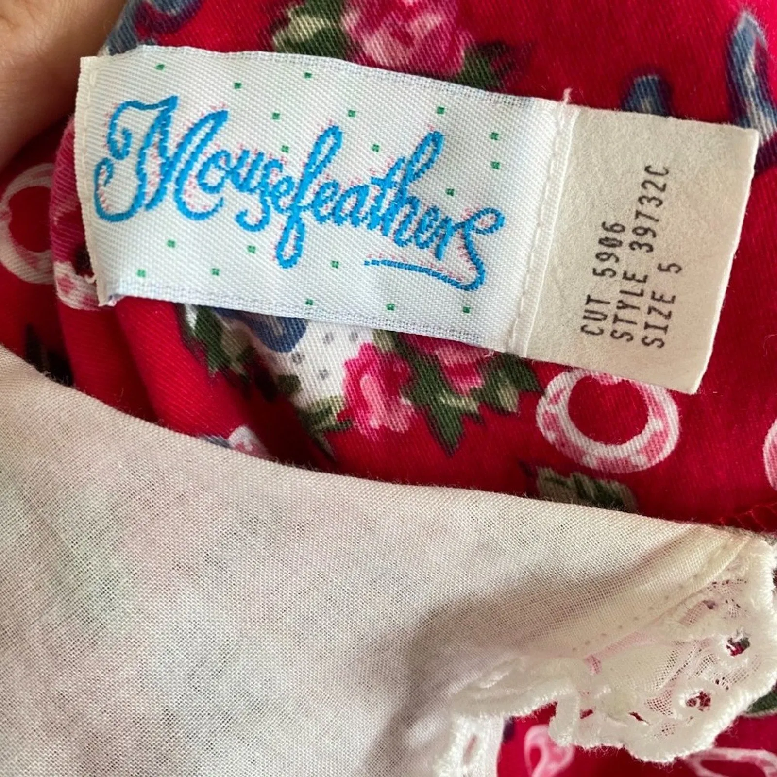 Editors Choice Vintage Mousefeathers Pink Floral Dress 5T  Ends Soon!