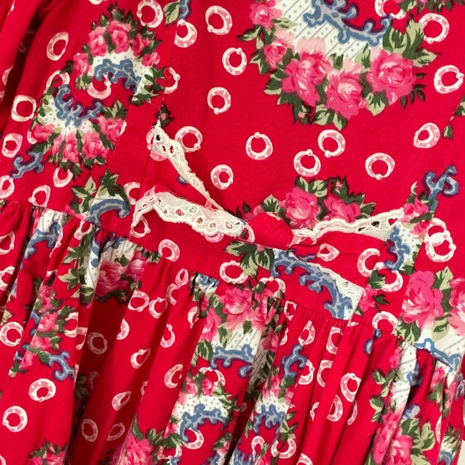 Editors Choice Vintage Mousefeathers Pink Floral Dress 5T  Ends Soon!
