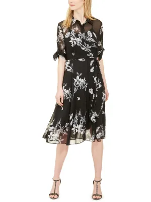 Editors Choice Womens Floral Long Shirtdress  Almost Gone!