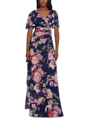Editors Choice Womens Surplice Tiered Maxi Dress  Last Few Pieces!