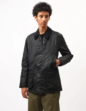 Editors Pick Barbour Ashby Wax Jacket - Black Classic Lining  Ends Soon!