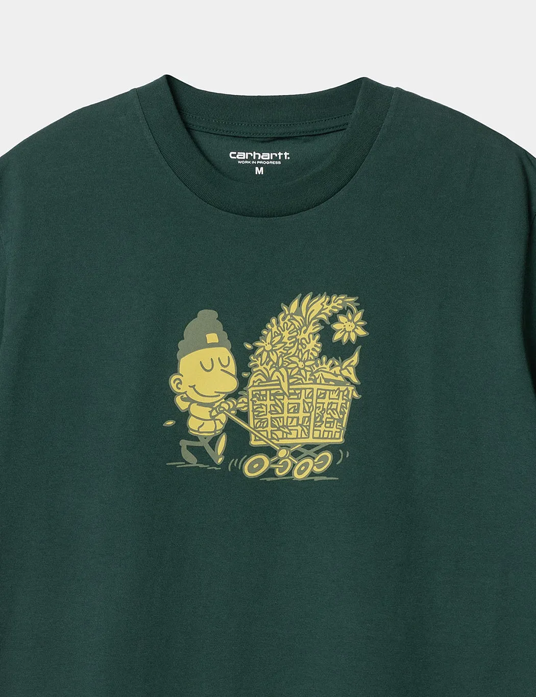 Editors Pick Carhartt-WIP Shopper T-Shirt (Regular) - Discovery Green  Last Few Pieces!