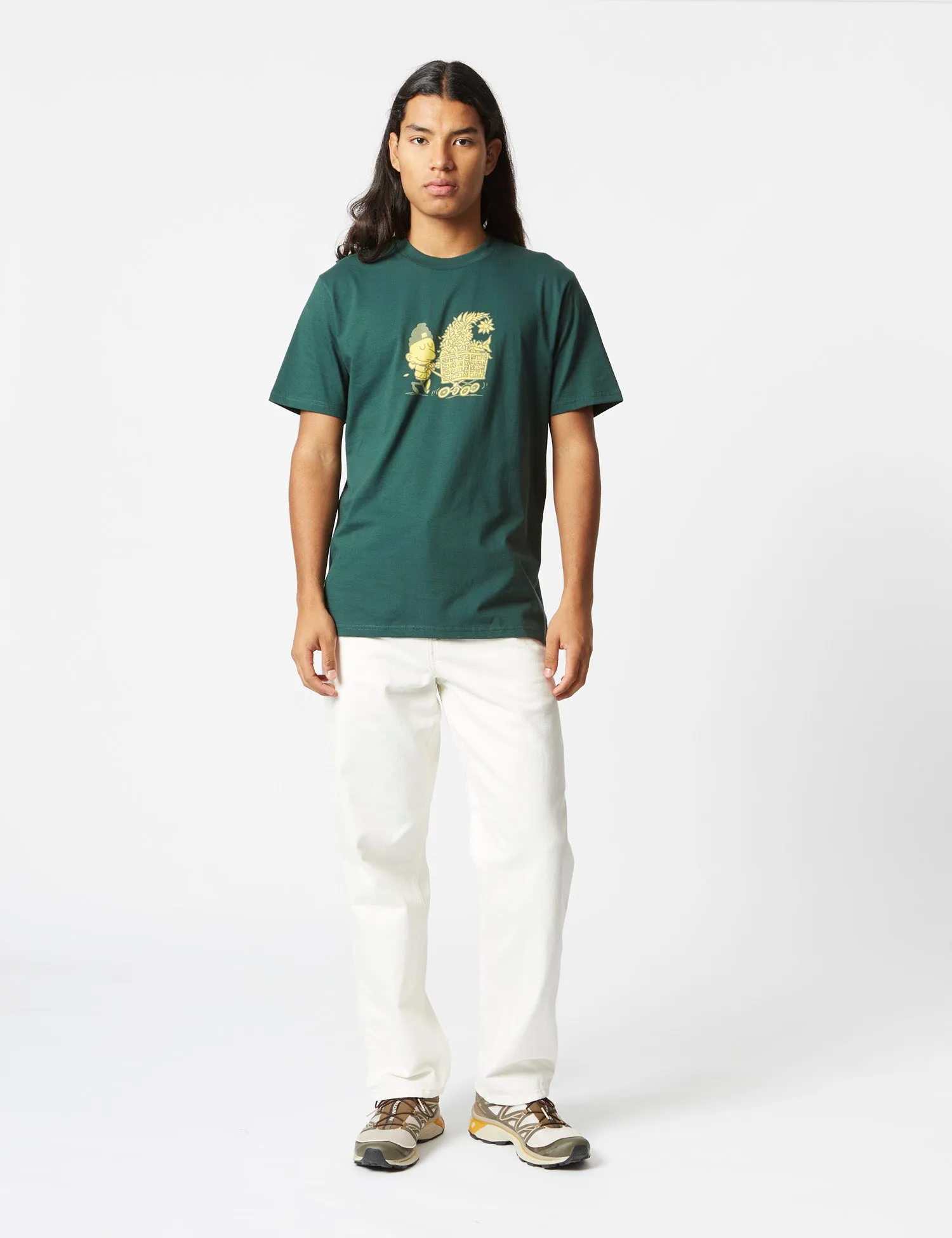 Editors Pick Carhartt-WIP Shopper T-Shirt (Regular) - Discovery Green  Last Few Pieces!