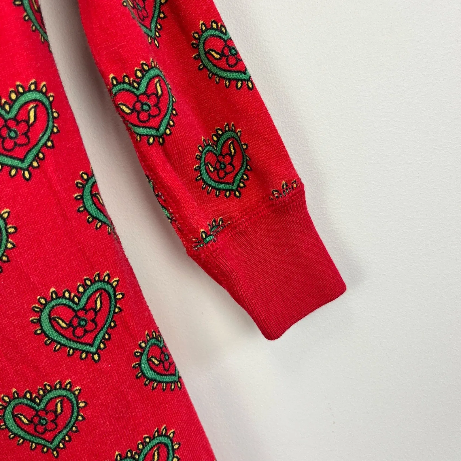 Editors Pick Hanna Andersson Red Heart Pajamas 80 cm 18-24 Months  Almost Gone!
