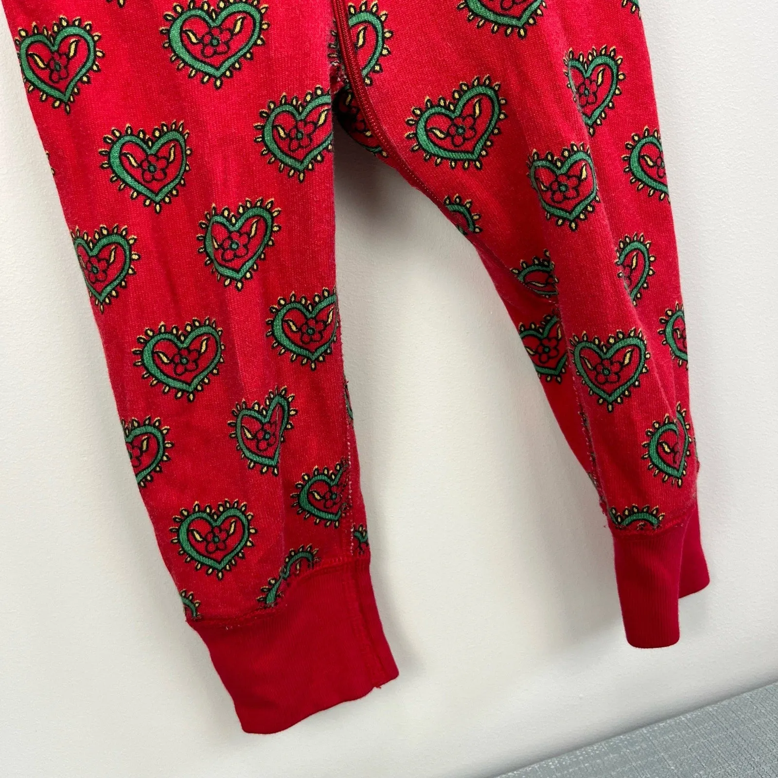 Editors Pick Hanna Andersson Red Heart Pajamas 80 cm 18-24 Months  Almost Gone!
