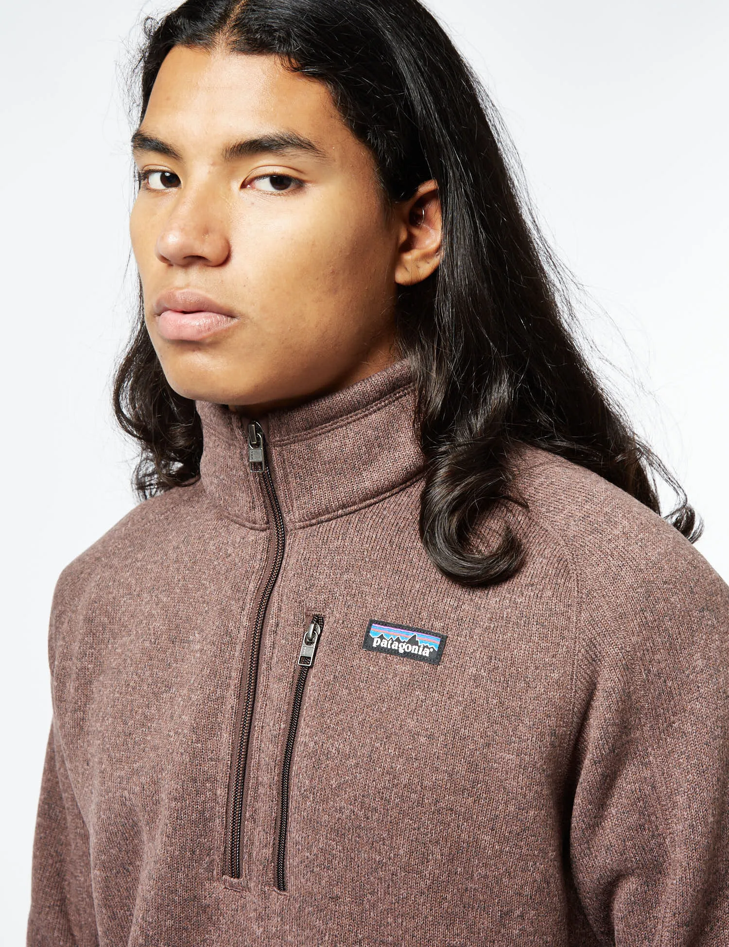 Editors Pick Patagonia Better Sweater 1/4 Zip Fleece - Dusky Brown  Limited Stock!