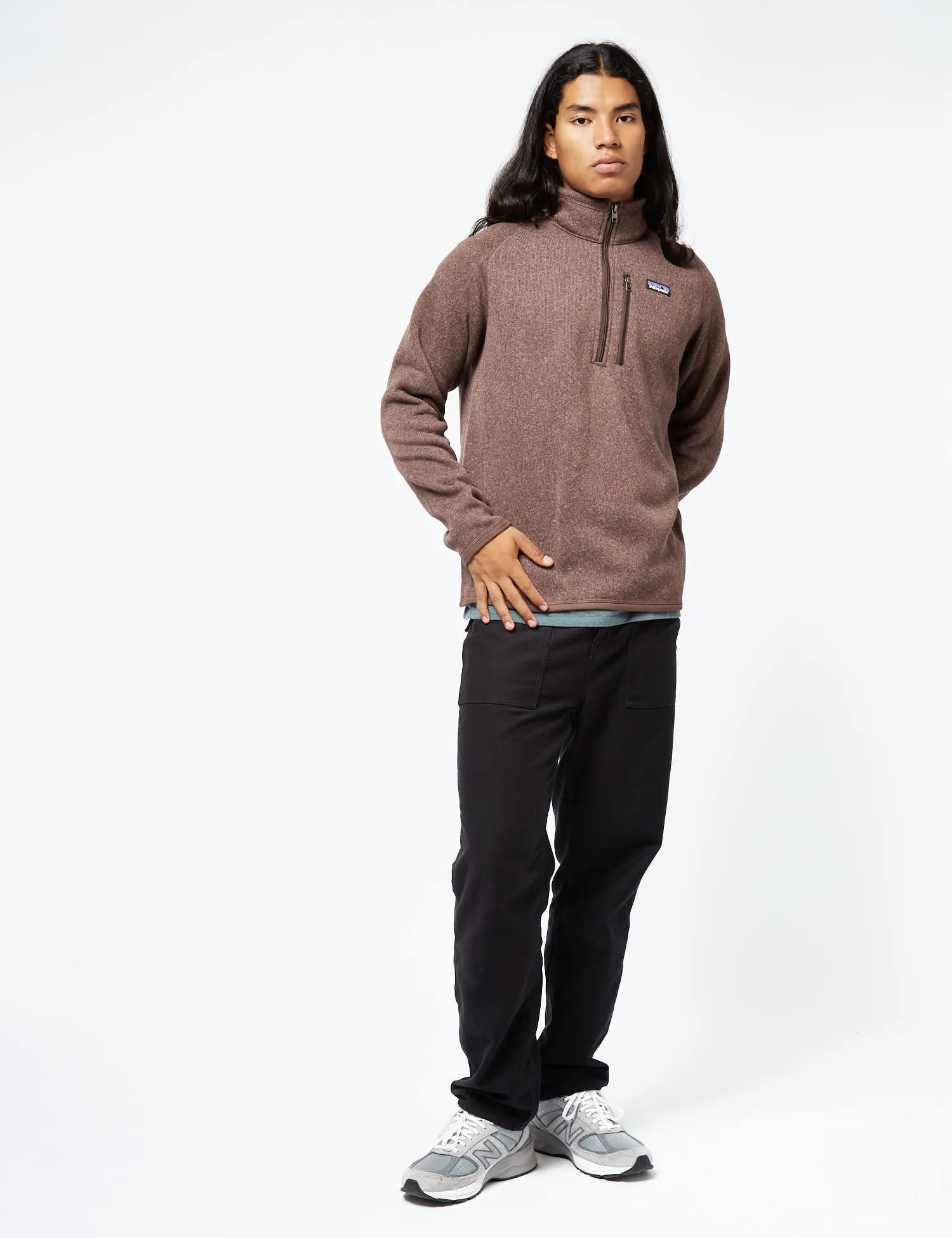 Editors Pick Patagonia Better Sweater 1/4 Zip Fleece - Dusky Brown  Limited Stock!