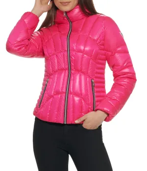 Editors Pick Quilted Puffer Jacket Hot Pink  Going Fast!