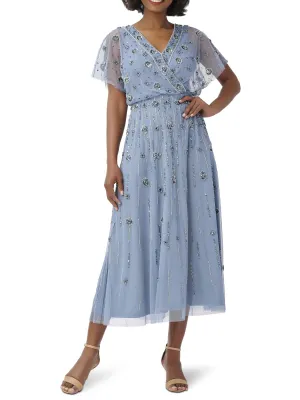 Editors Pick Womens Floral Calf Midi Dress  Limited Stock!