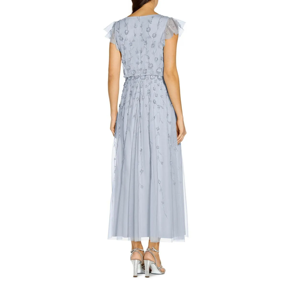 Editors Pick Womens Mesh Embellished Evening Dress  Almost Sold Out!