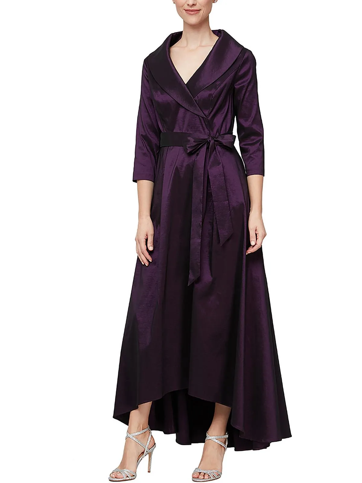 Editors Pick Womens Taffeta Collared Maxi Dress  Almost Gone!