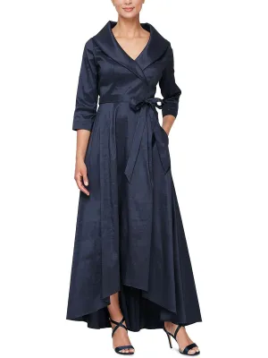 Editors Pick Womens Taffeta Collared Maxi Dress  Almost Gone!