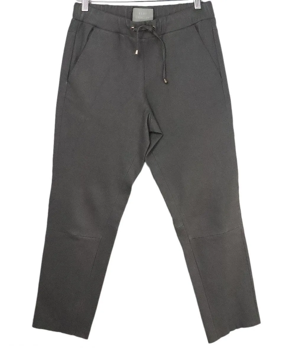 Elbi Concept Grey Leather Pants sz 2