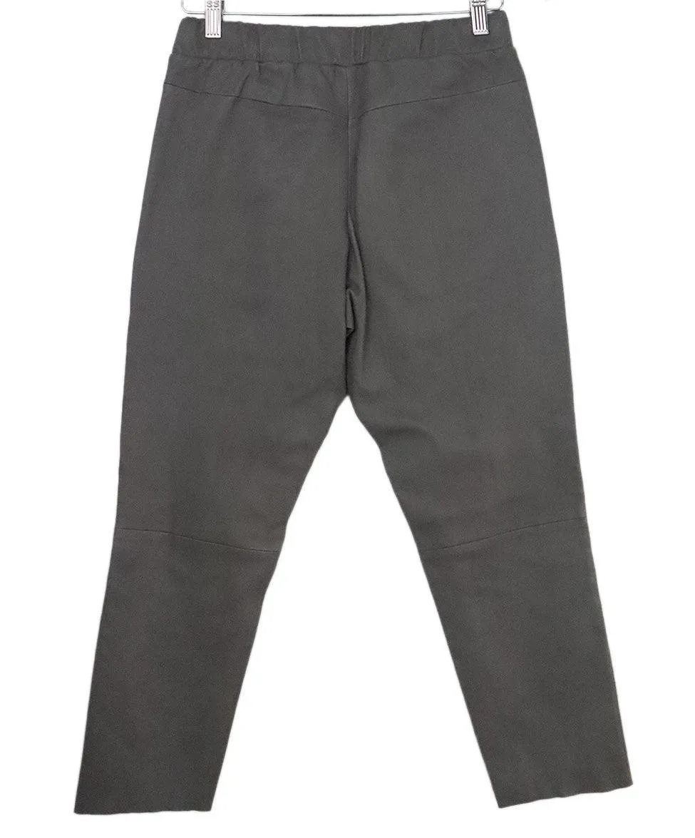 Elbi Concept Grey Leather Pants sz 2