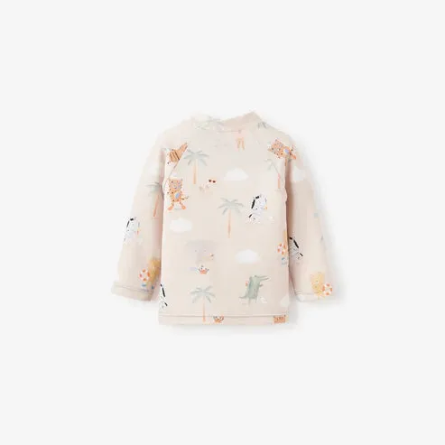 Elegant Baby Seaside Safari Baby Rash Guard -  Rainy Day