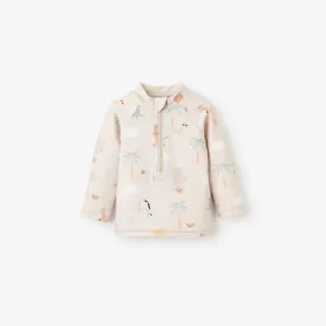 Elegant Baby Seaside Safari Baby Rash Guard -  Rainy Day