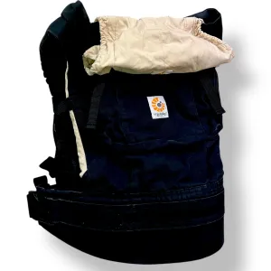 Ergobaby 100% Cotton Soft Structure Baby Carrier, Black and Camel