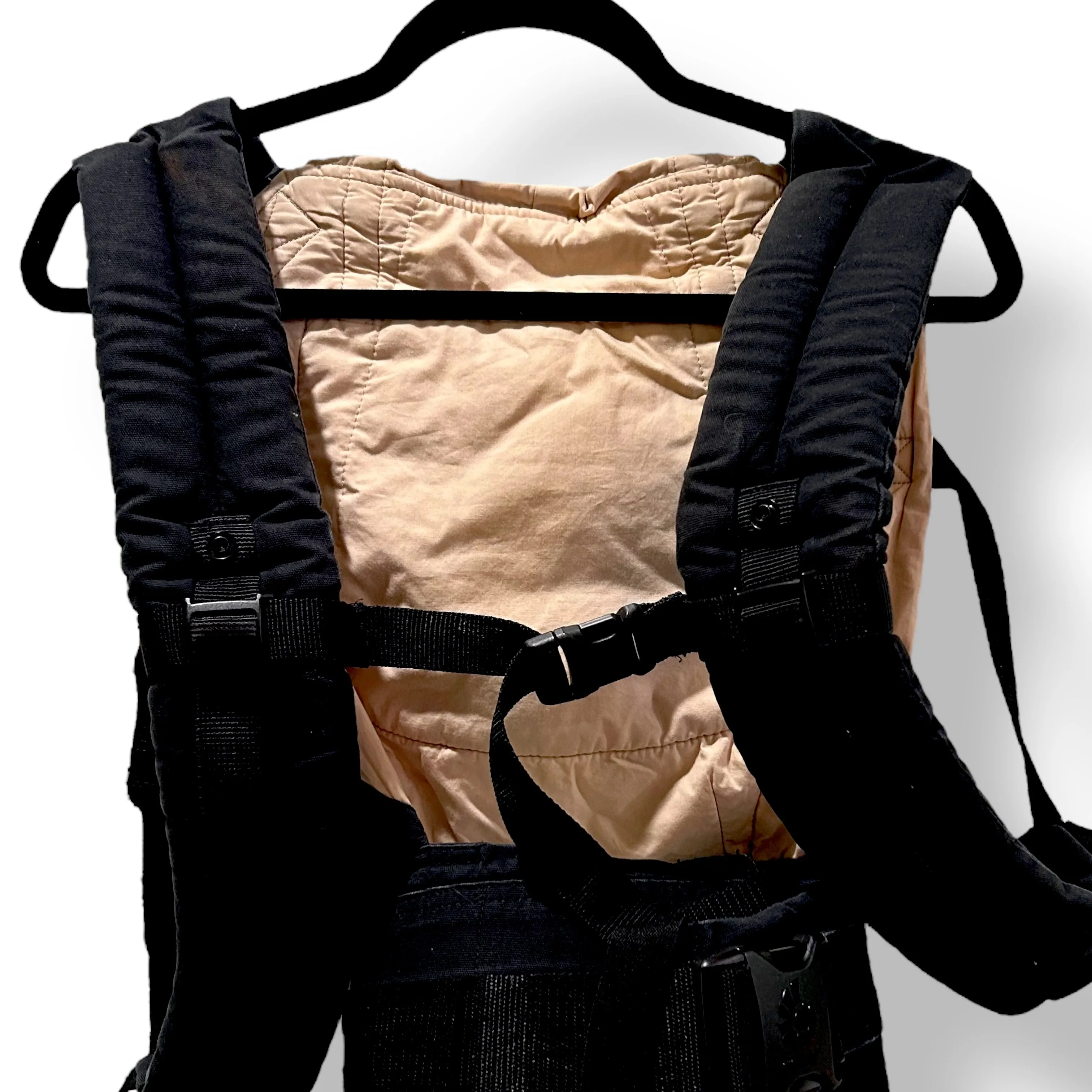 Ergobaby 100% Cotton Soft Structure Baby Carrier, Black and Camel