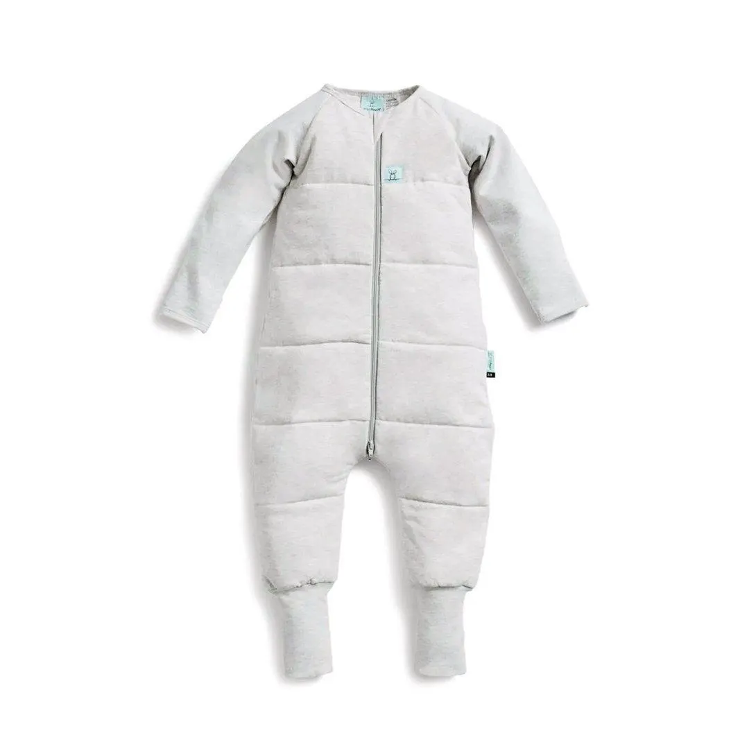 ergoPouch Organic Winter Long Sleeved Sleep Onesie - Grey Marle - 2.5 TOG