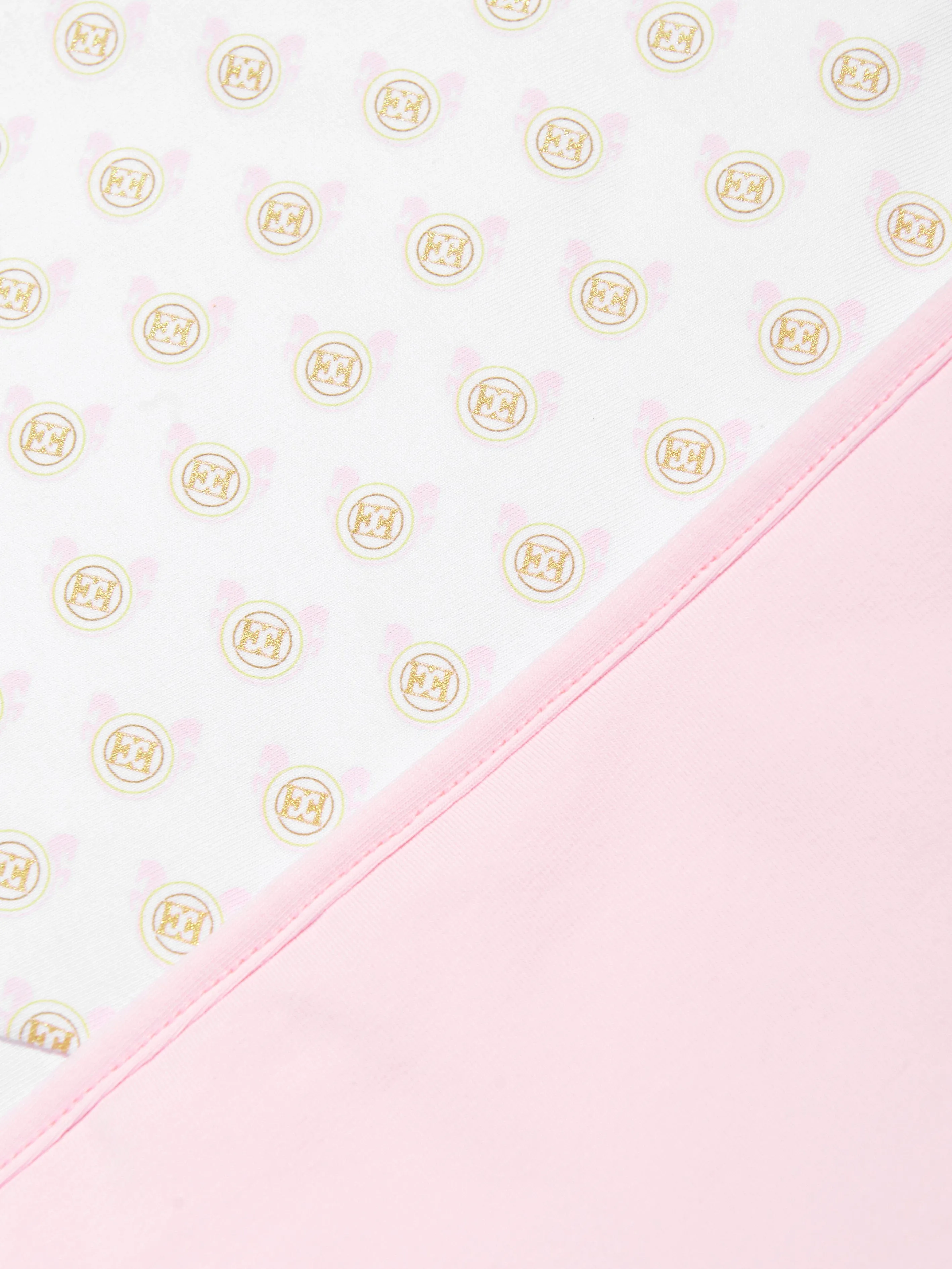 Escada Baby Girls Logo Blanket in White (87cm)