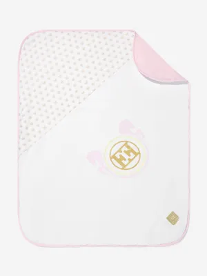 Escada Baby Girls Logo Blanket in White (87cm)