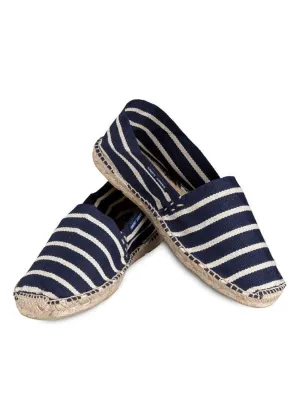 Espadrilles marinire homme - en coton canevas (MARINE/BLANC)