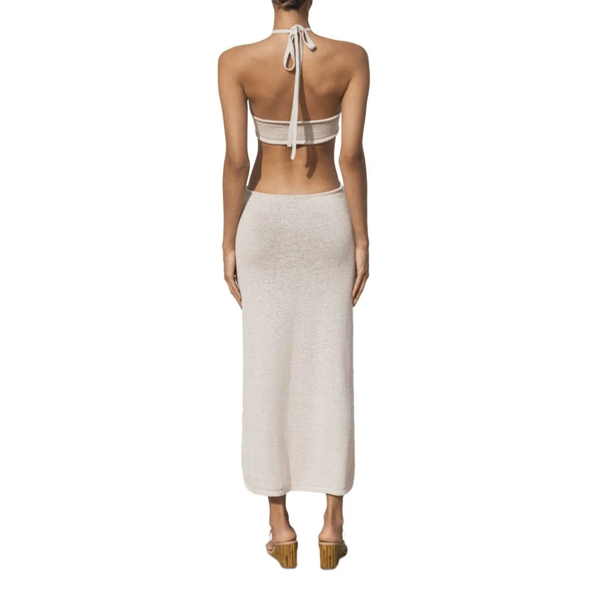 Exclusive Cameron Womens Halter Long Maxi Dress  Almost Gone!