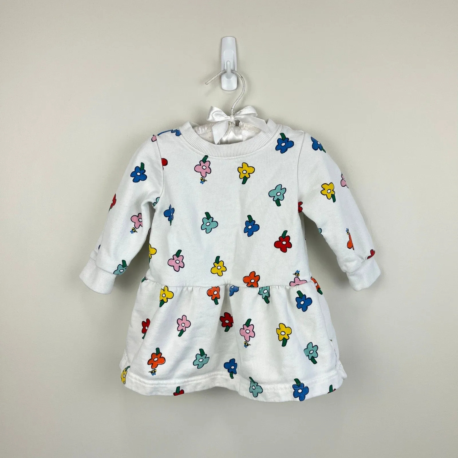 Exclusive Hanna Andersson Baby Printed French Terry Dress Flowers 75 cm 12-18 Months  Today Only!