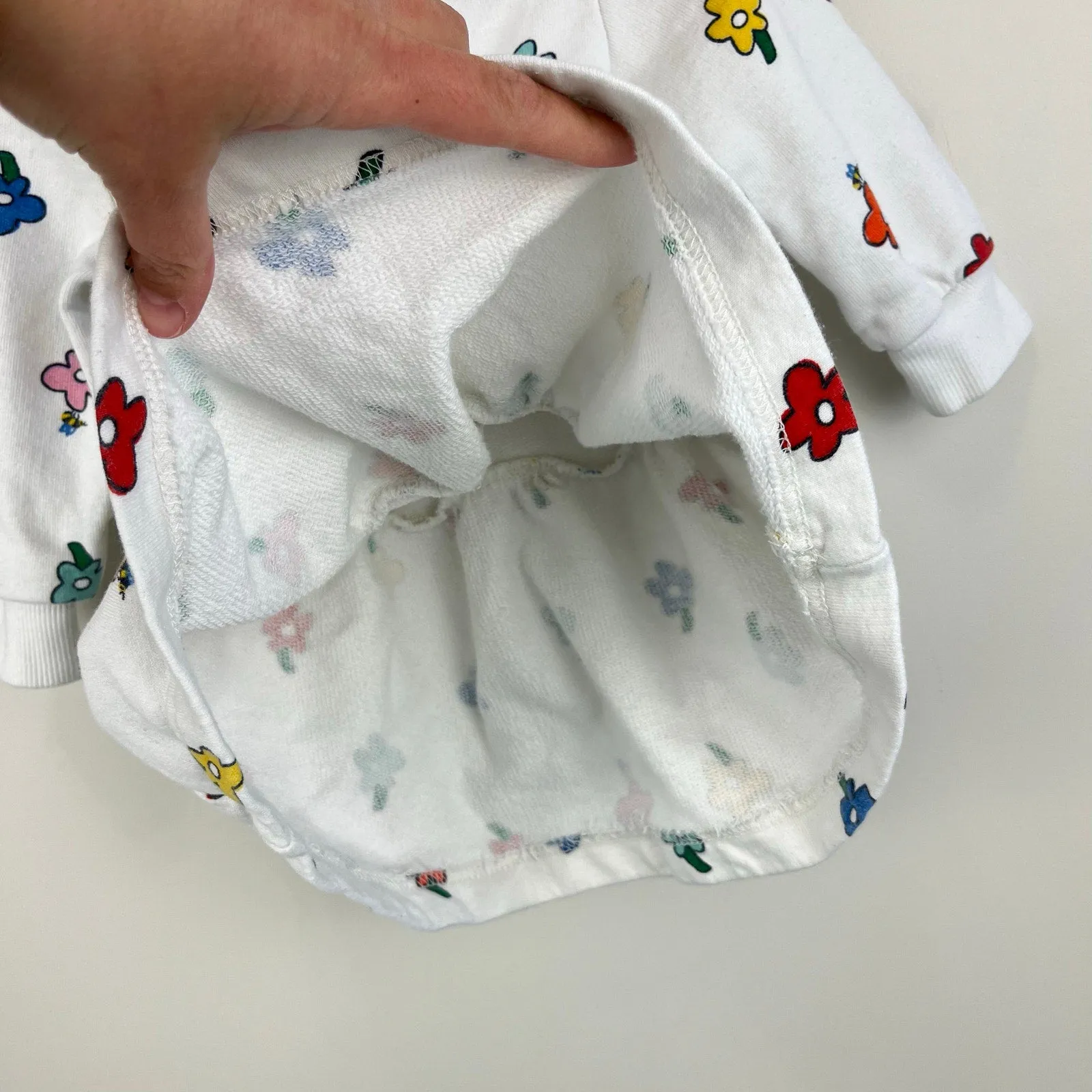Exclusive Hanna Andersson Baby Printed French Terry Dress Flowers 75 cm 12-18 Months  Today Only!