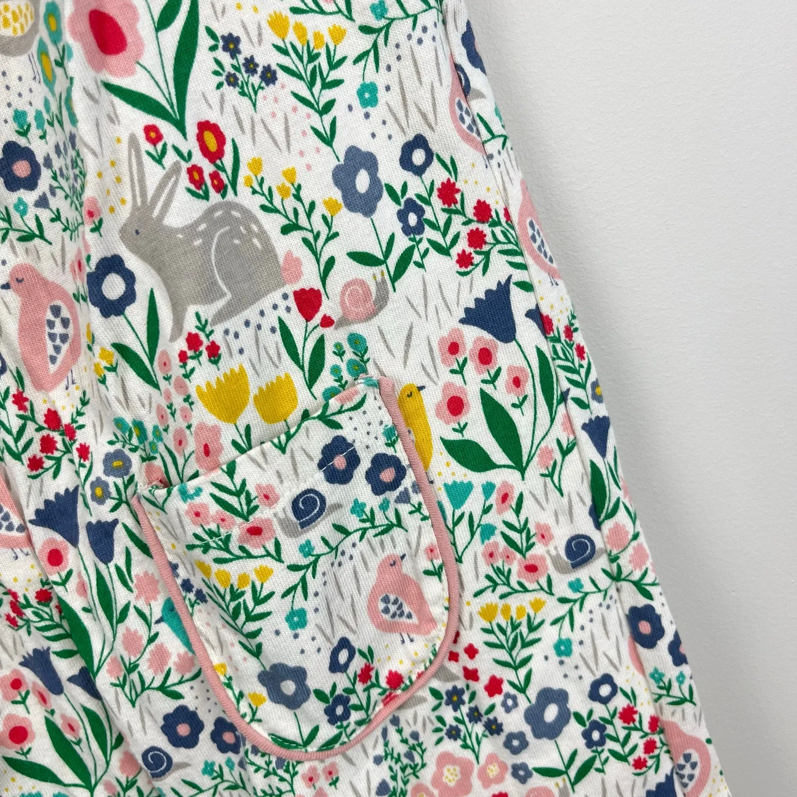 Exclusive Mini Boden Floral Forest Friends Dungarees 18-24 Months  Limited Release!