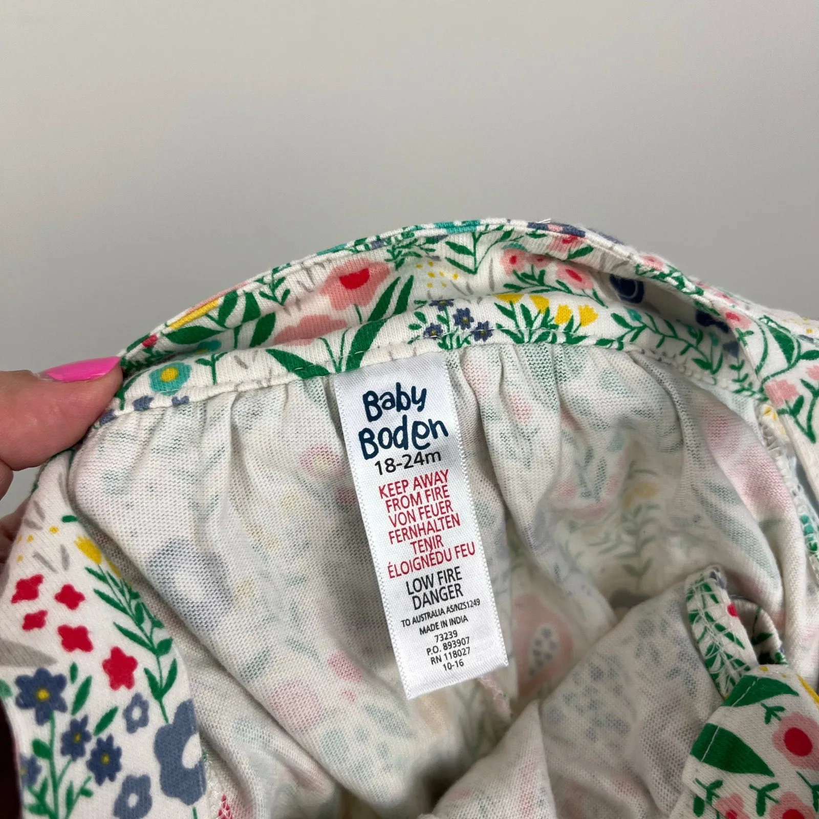 Exclusive Mini Boden Floral Forest Friends Dungarees 18-24 Months  Limited Release!