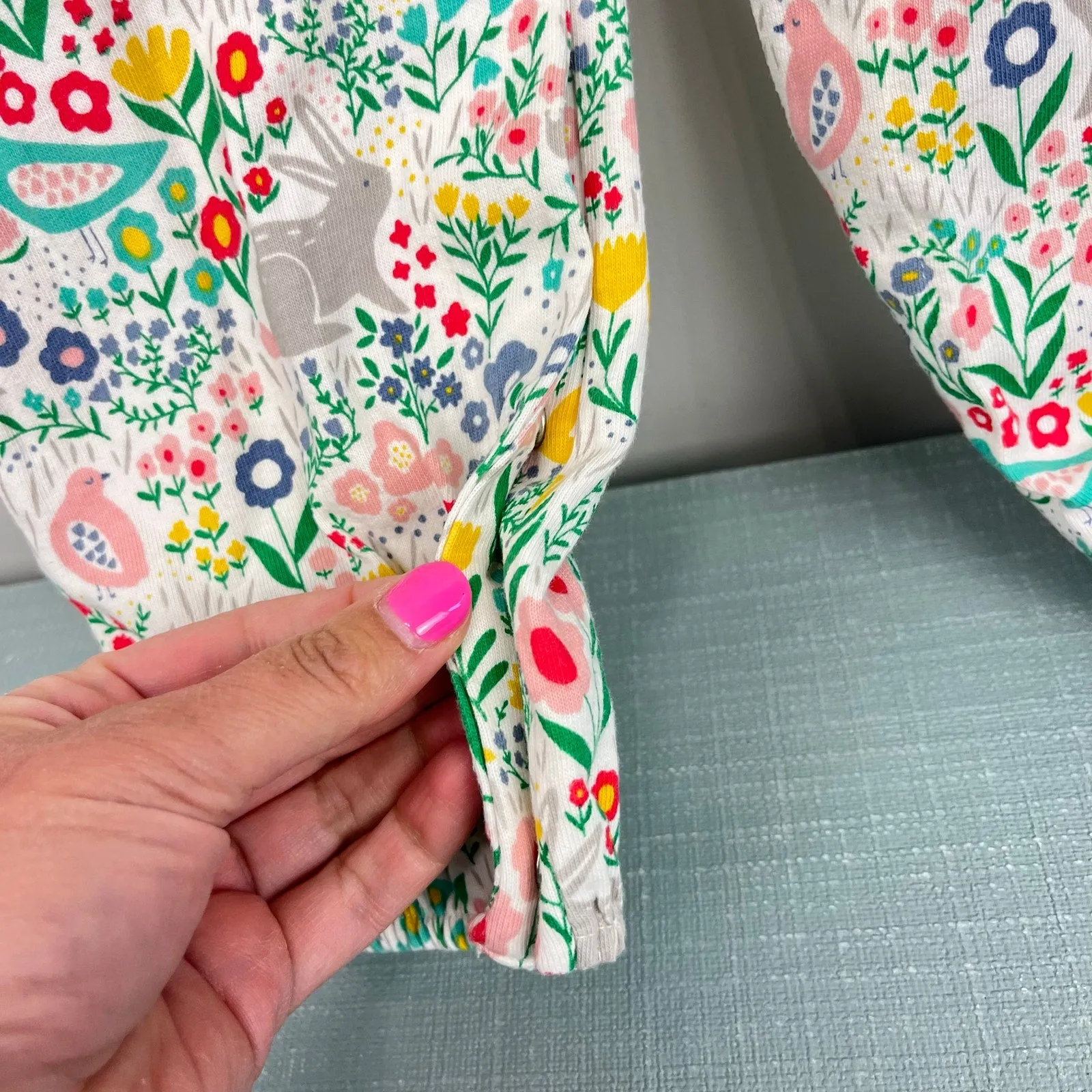 Exclusive Mini Boden Floral Forest Friends Dungarees 18-24 Months  Limited Release!