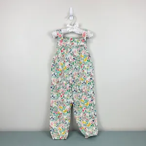 Exclusive Mini Boden Floral Forest Friends Dungarees 18-24 Months  Limited Release!