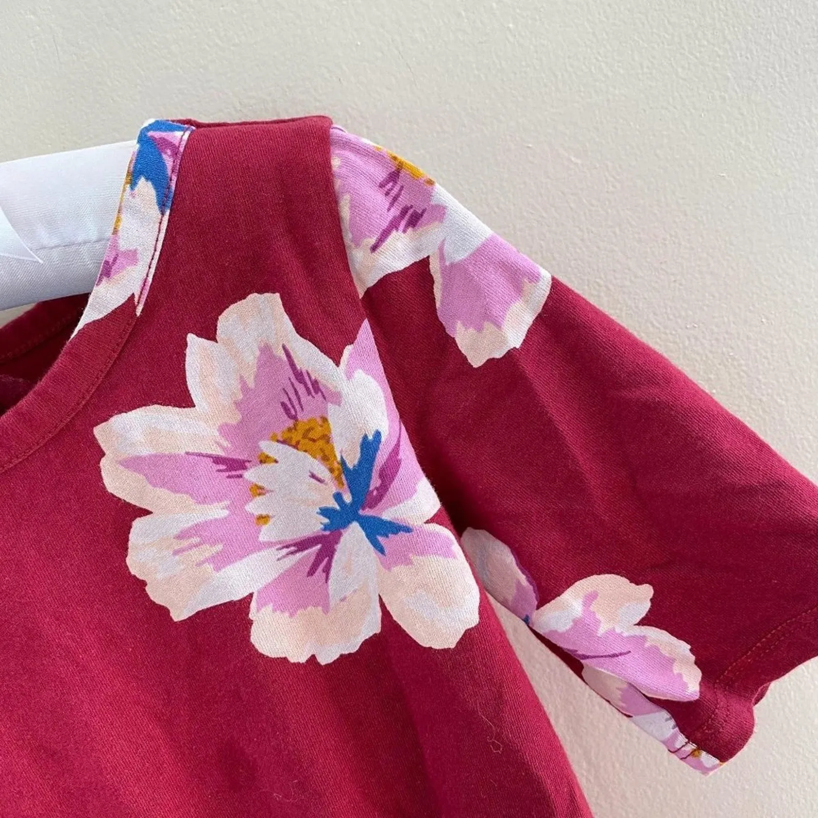 Exclusive Old Navy Girls Burgundy Flower Dress XS (5T)  Last Chance!