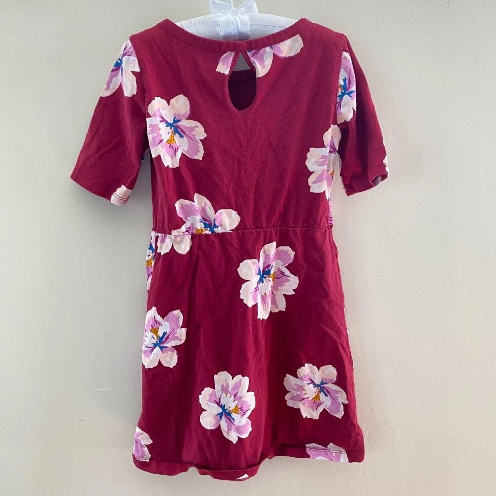 Exclusive Old Navy Girls Burgundy Flower Dress XS (5T)  Last Chance!